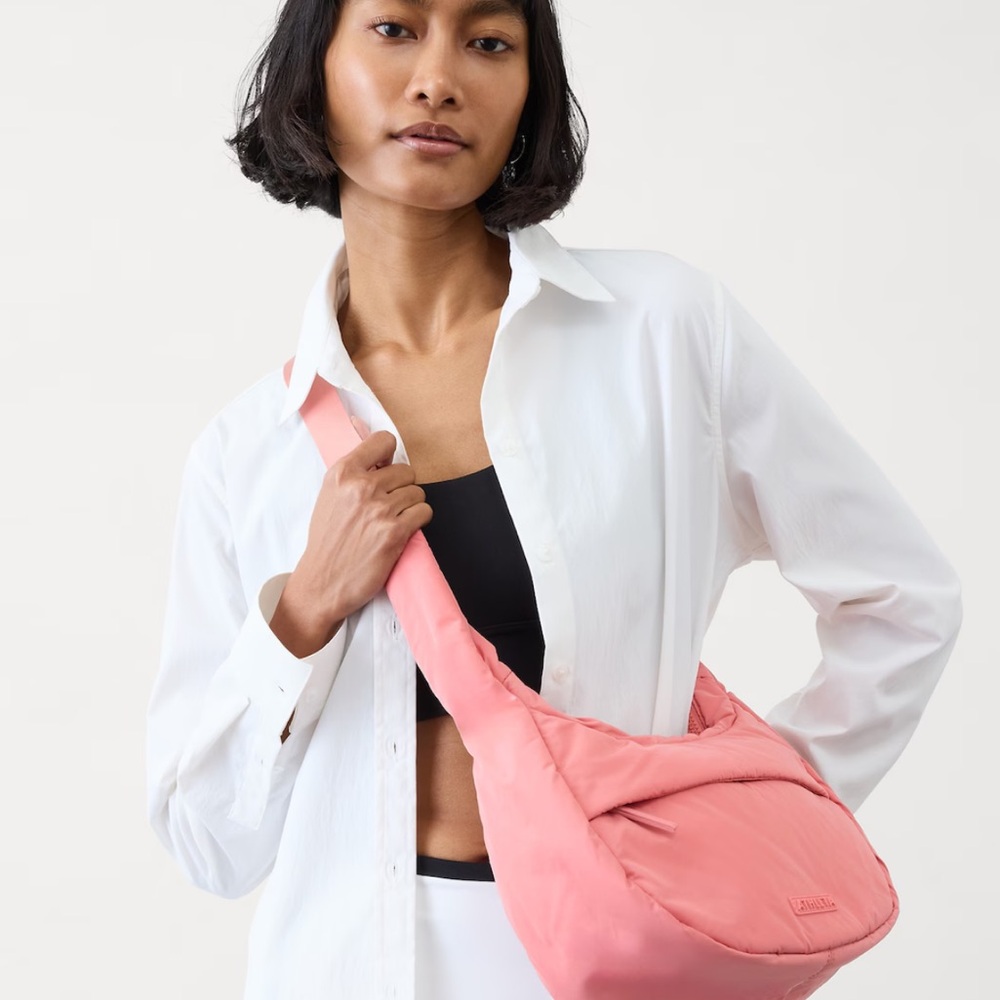 Athleta natural rose Women's hobo crossbody Bag small